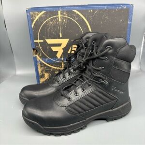 NEW Bates Tactical Sport 2 Side Zip Leather Black Boots E03580 Womens Size 9.5 B